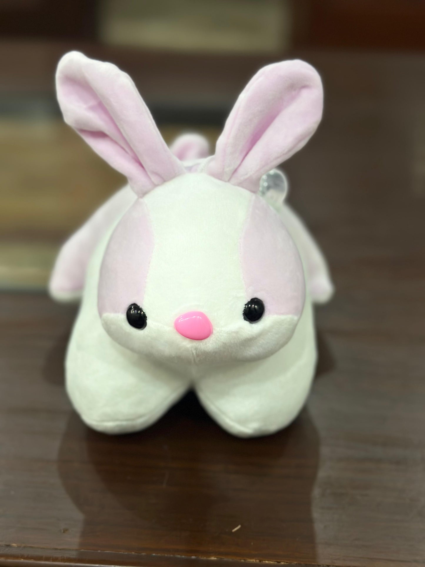 Cute Bunny Soft Toy – Stuffed Plush Rabbit for Kids & Gifts (Pink & Purple get surprised by getting any color)