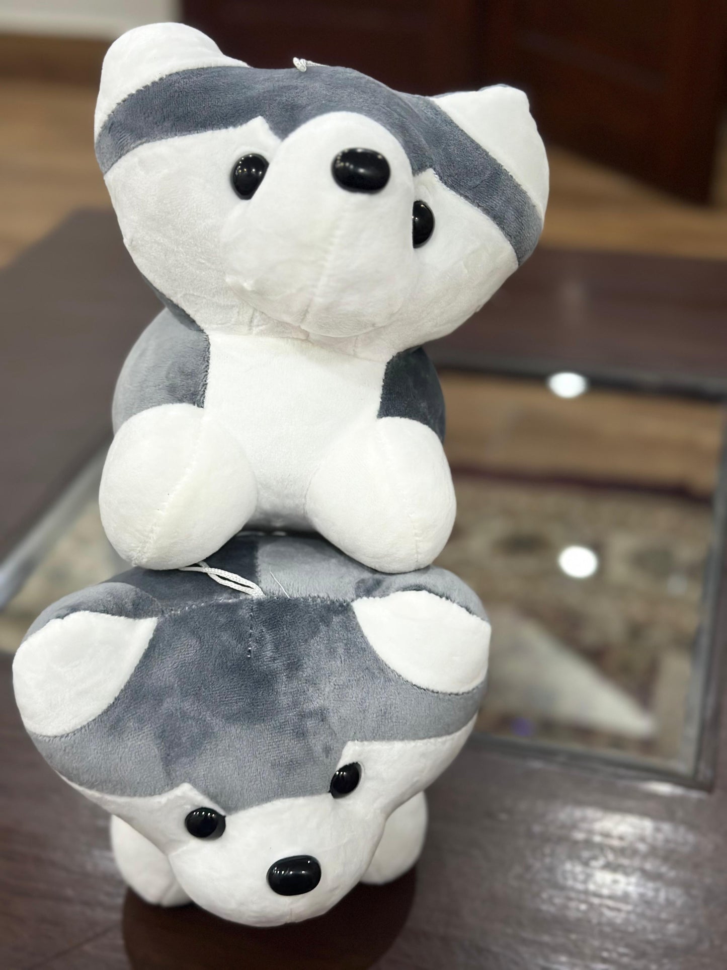Cute Husky Dog Soft Toy – Stuffed Plush Puppy for Kids, Gifts & Home Decoration