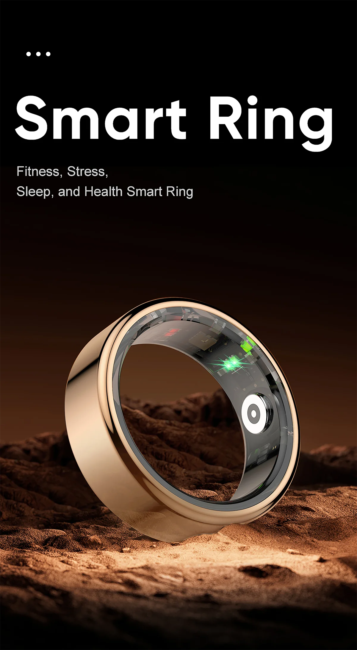 AMZMAX R02 Smart Ring – Fitness Tracker | Waterproof | Multi-Sport