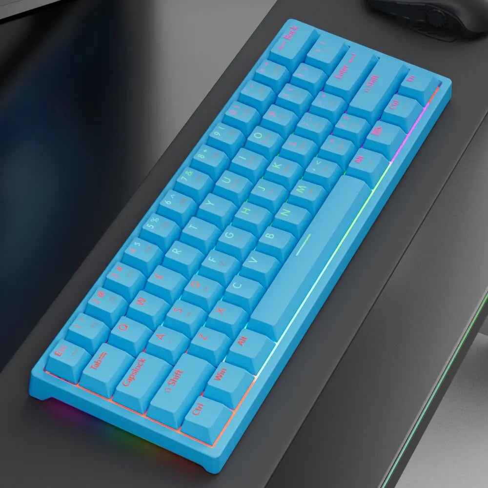 MUCAI MK61 Mechanical Gaming Keyboard – 61 Keys, RGB, Red Switch