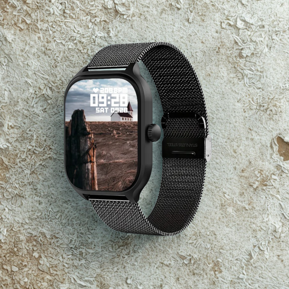 LAXASFIT H9 Smartwatch – Bluetooth Calls, Heart Rate & Fitness Tracker