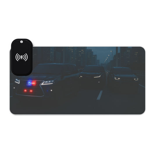 LED Gaming Mouse Pad, Wireless Charging