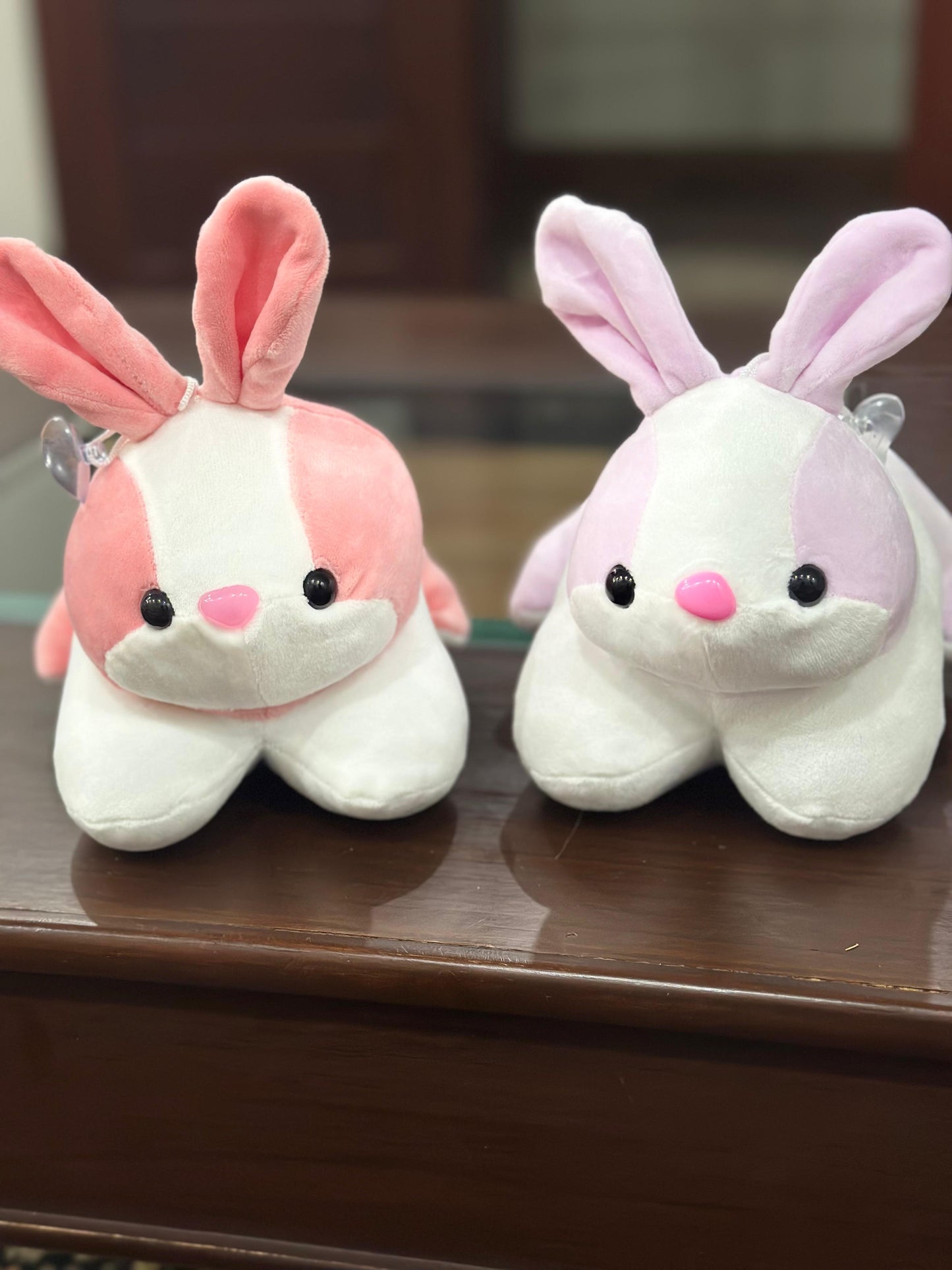 Cute Bunny Soft Toy – Stuffed Plush Rabbit for Kids & Gifts (Pink & Purple get surprised by getting any color)