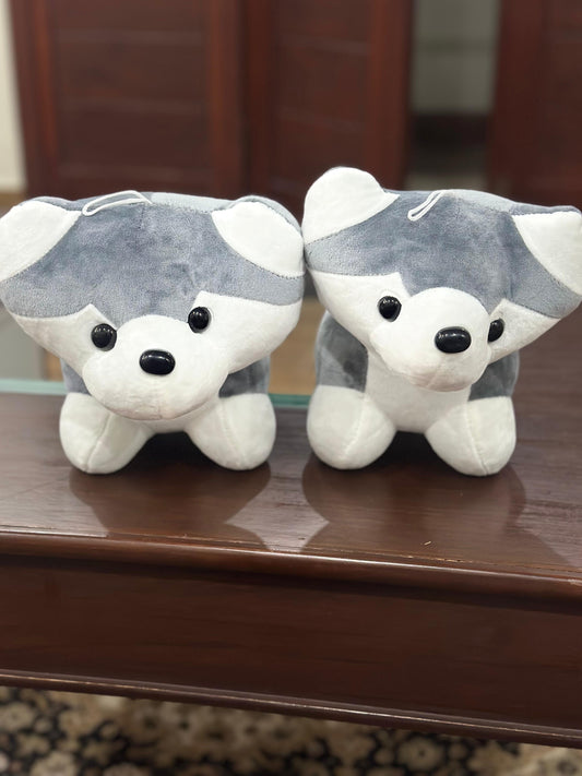 Cute Husky Dog Soft Toy – Stuffed Plush Puppy for Kids, Gifts & Home Decoration