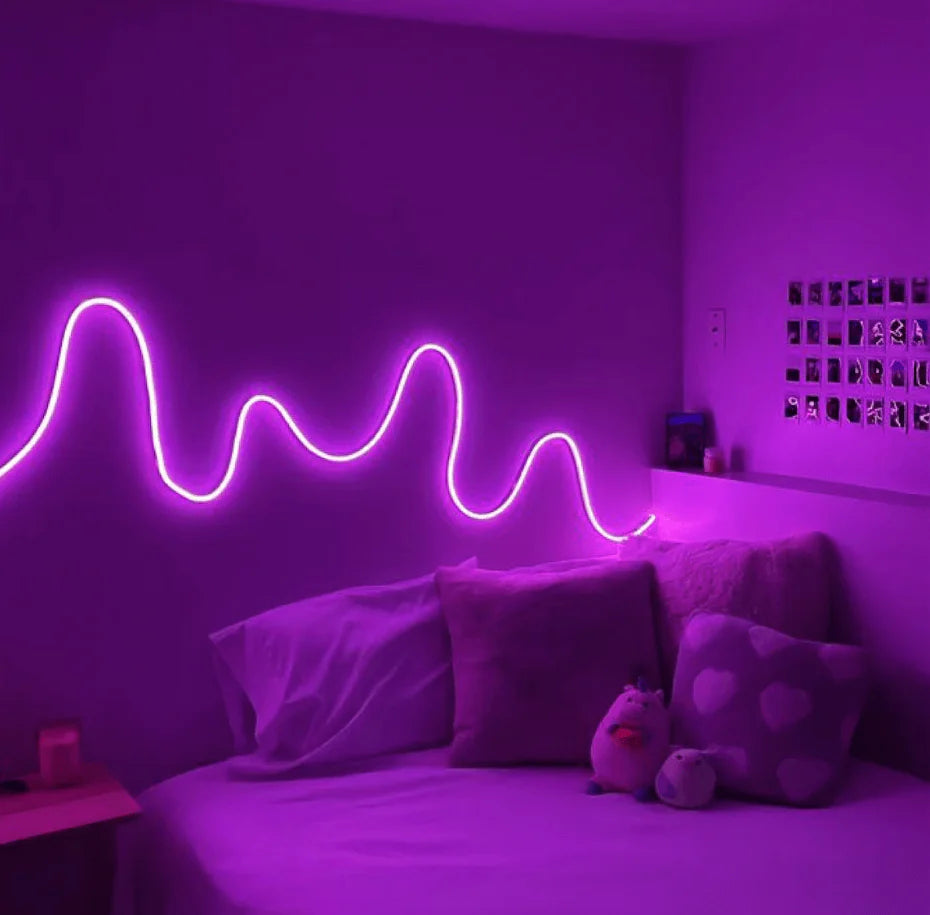 USB RGB Neon Strip Light – Waterproof LED Tape with Bluetooth Control