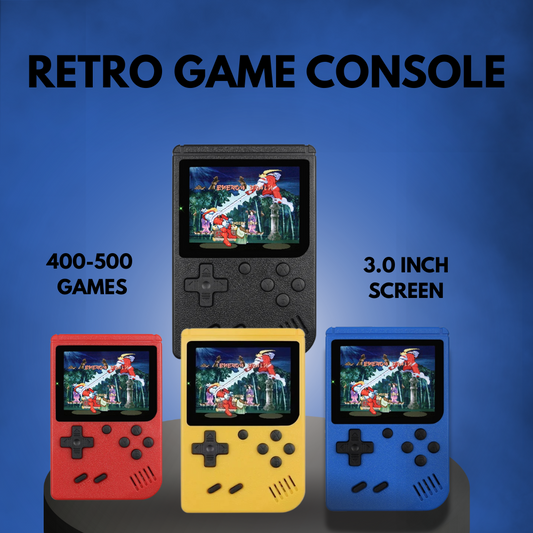 Mini Retro Handheld Game Console – 500 Built-in 8-Bit Games