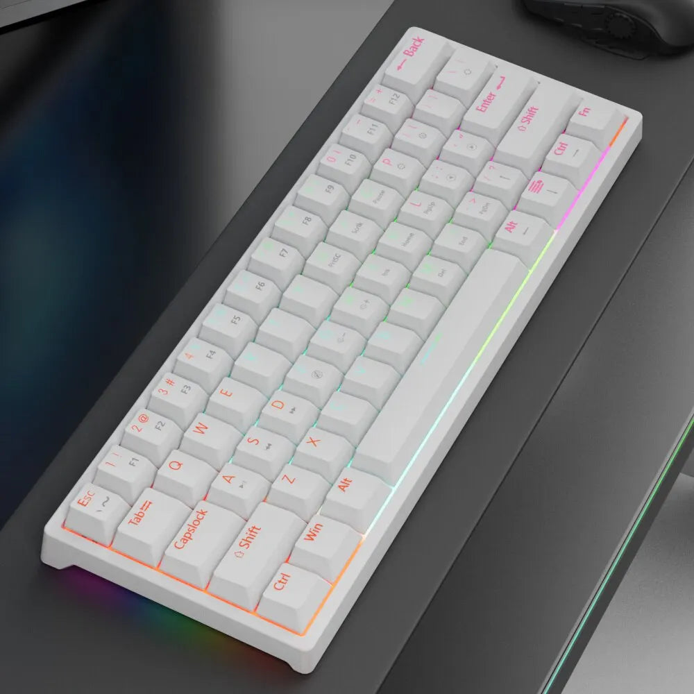 MUCAI MK61 Mechanical Gaming Keyboard – 61 Keys, RGB, Red Switch