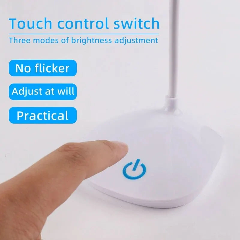 LED Rechargeable Desk Lamp – Eye-Care Night & Reading Light