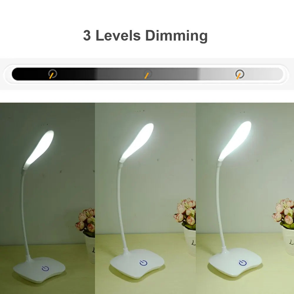 LED Rechargeable Desk Lamp – Eye-Care Night & Reading Light