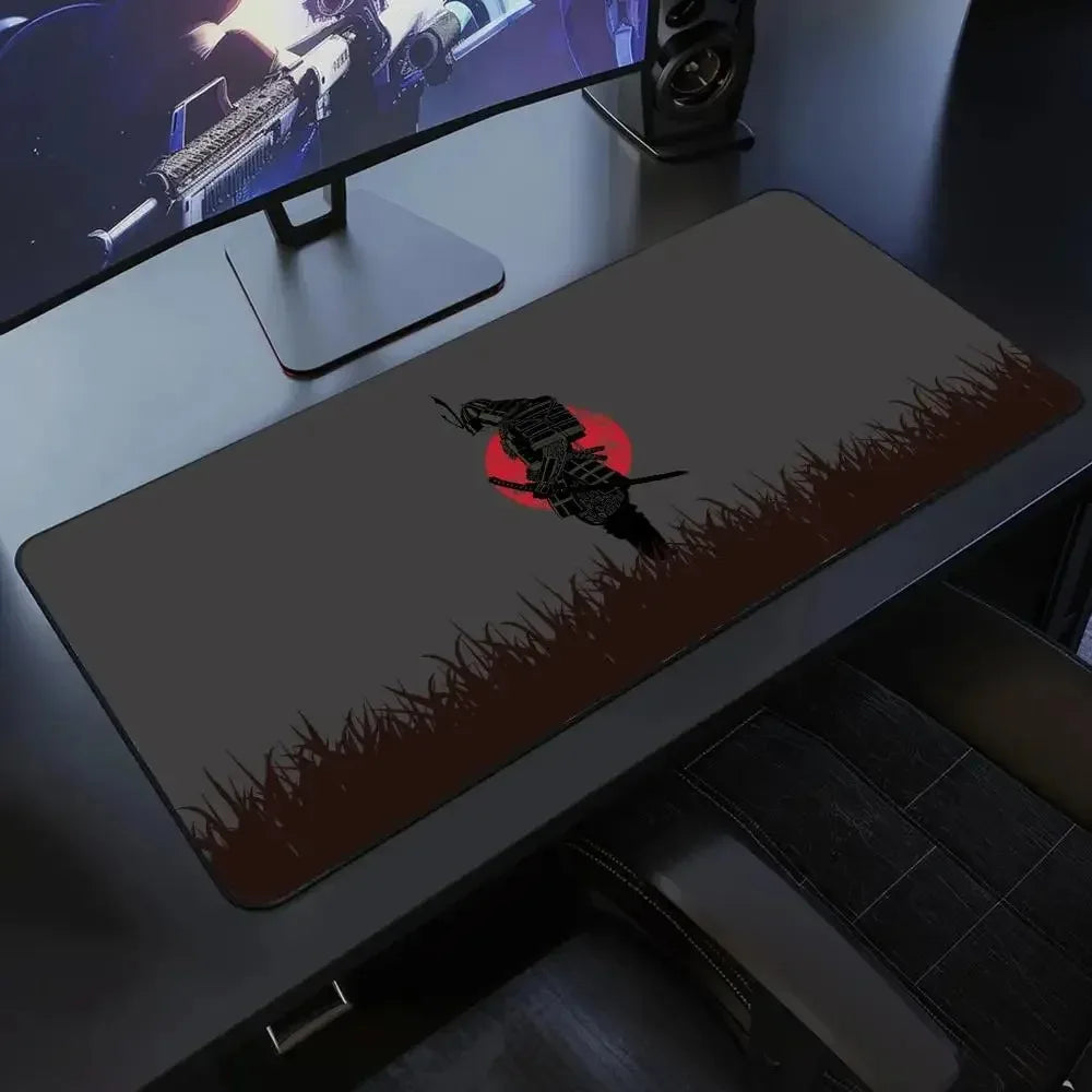 Japanese Samurai Desk Mat – XXL Gaming Keyboard Pad