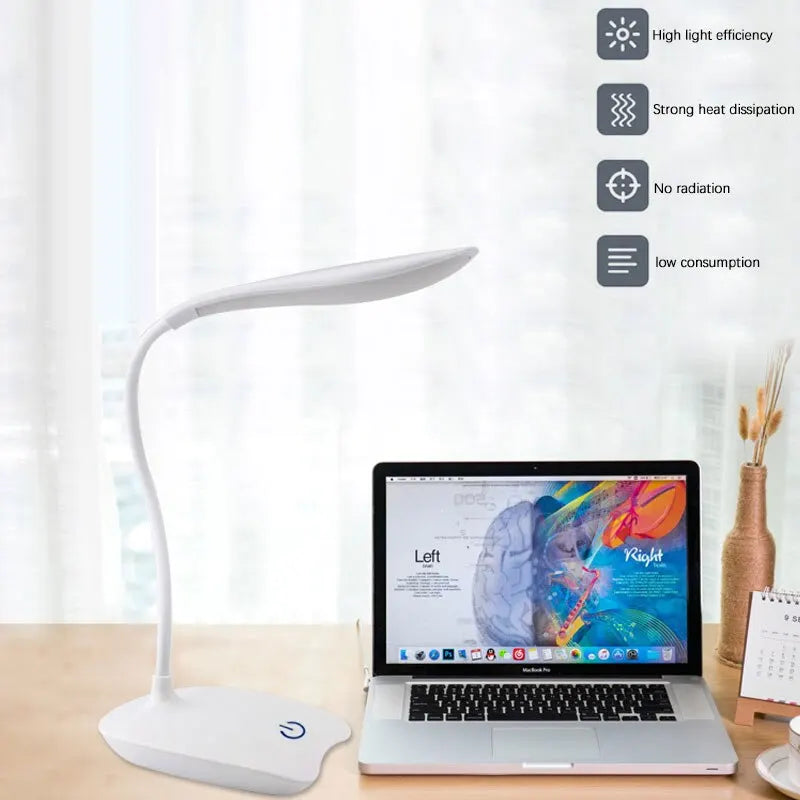 LED Rechargeable Desk Lamp – Eye-Care Night & Reading Light
