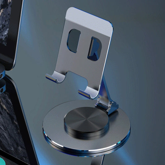 360° Rotating Metal Phone Stand – Desk Holder for iPhone & Tablets