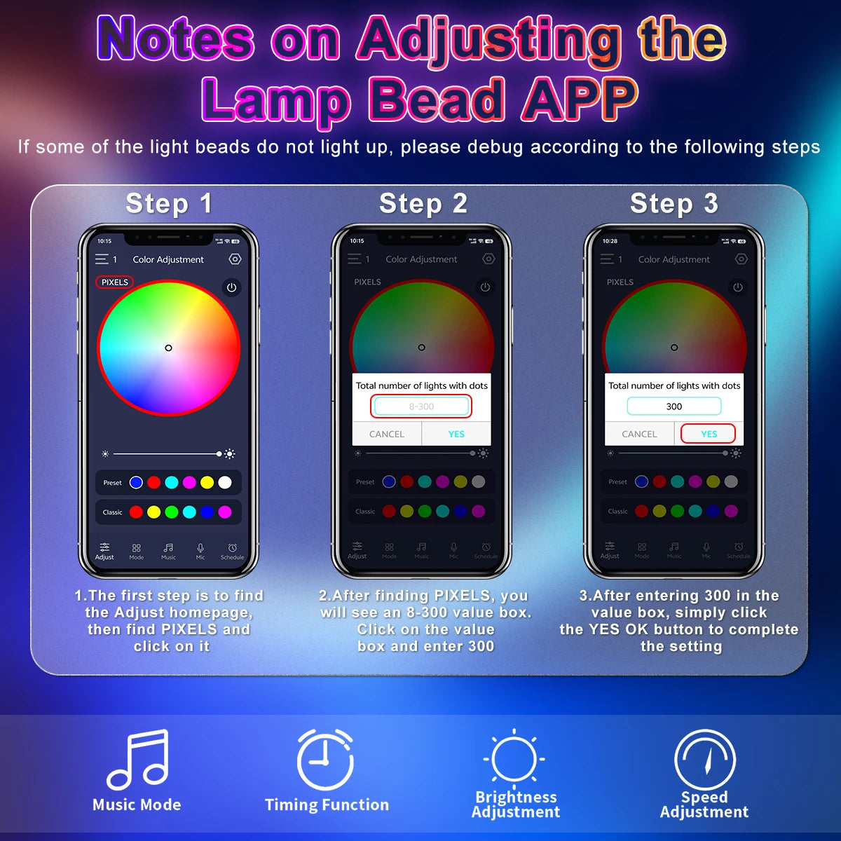 USB RGB Neon Strip Light – Waterproof LED Tape with Bluetooth Control