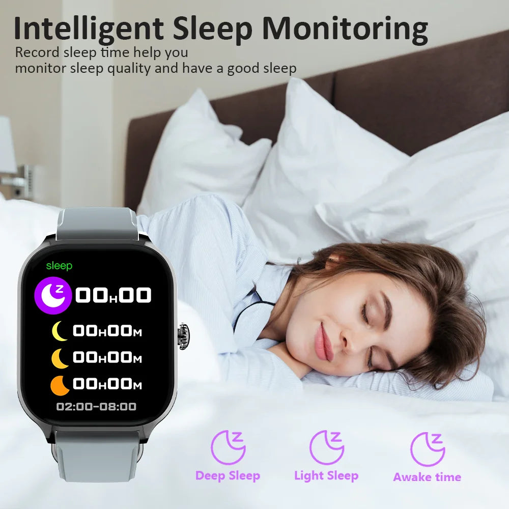 LAXASFIT H9 Smartwatch – Bluetooth Calls, Heart Rate & Fitness Tracker