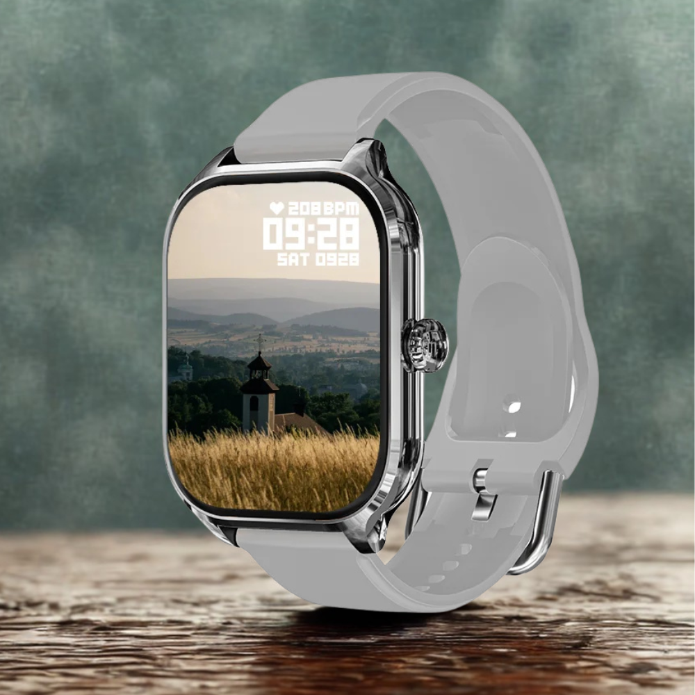 LAXASFIT H9 Smartwatch – Bluetooth Calls, Heart Rate & Fitness Tracker